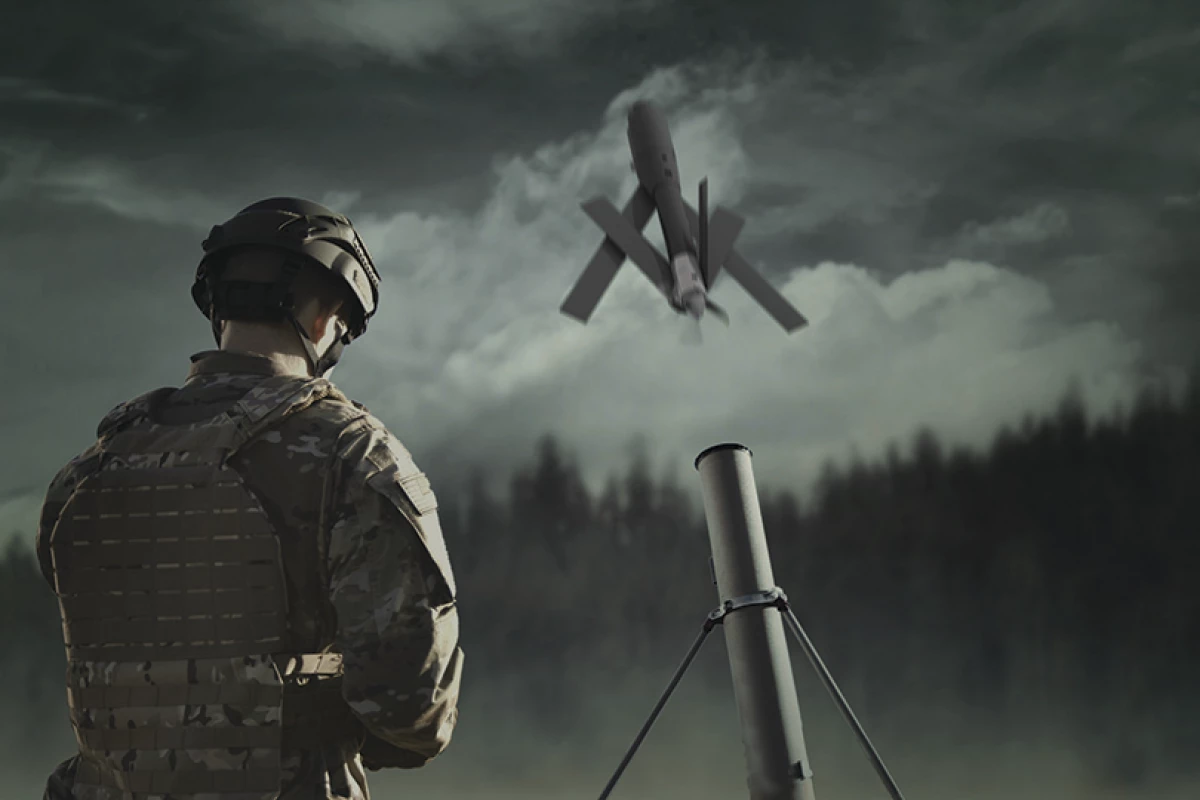 Artist's concept of Switchblade drone