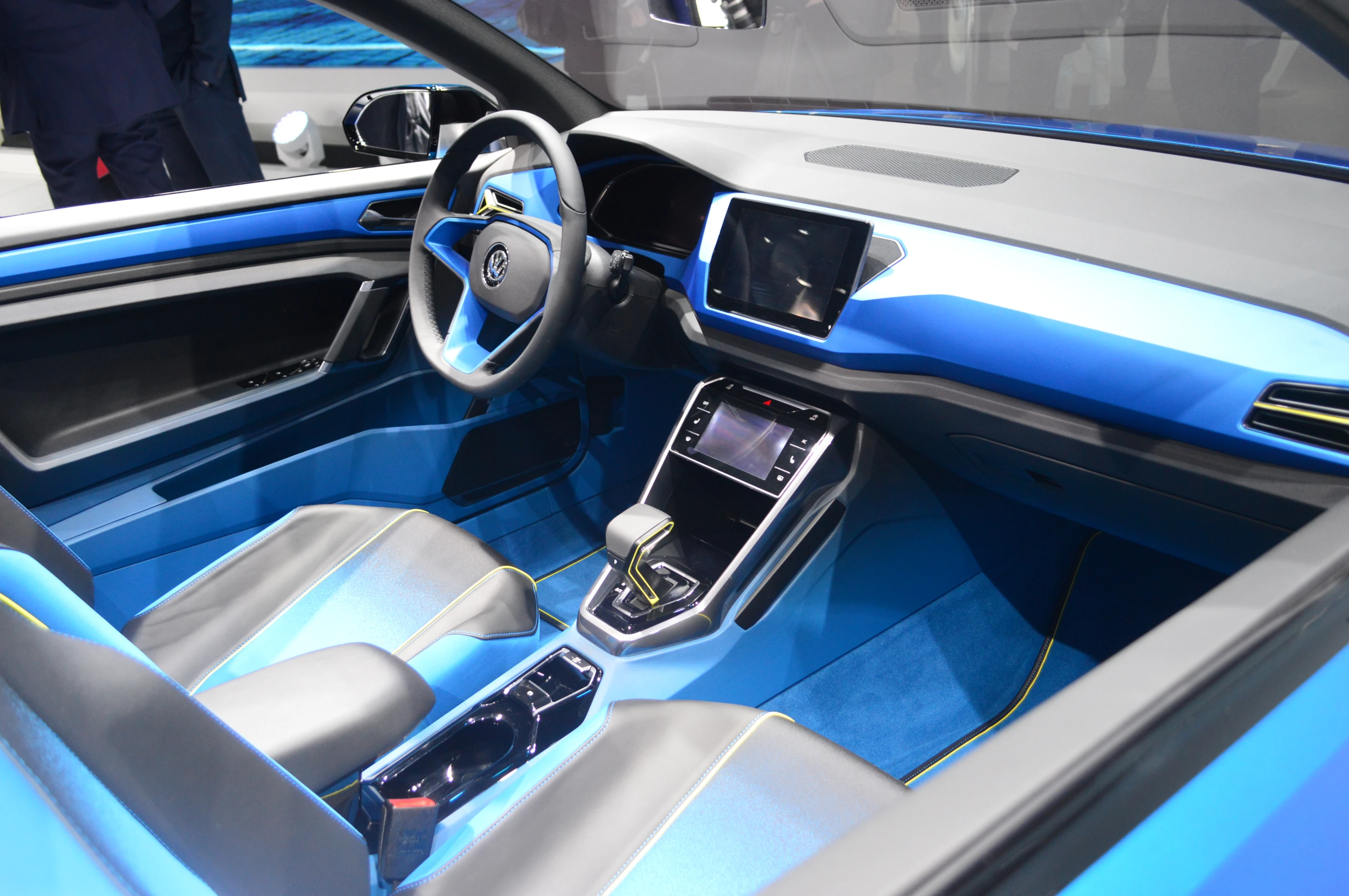Volkswagen's T-ROC concept SUV, at the Geneva Motor Show