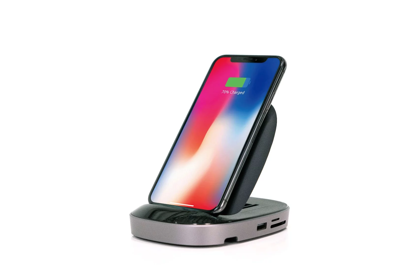The HyperDrive is an 8-in-1 USB-C hub, as well as a wireless charging station for your smartphone