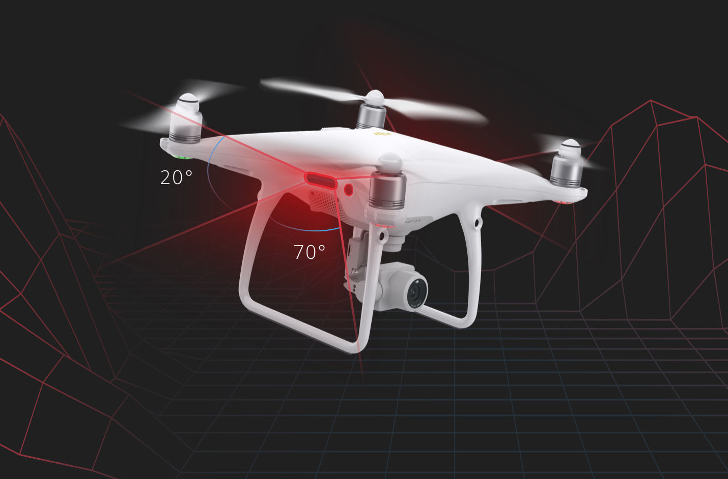 DJI's new Phantom 4 Pro V2.0 has infrared sensors and is 60 quieter
