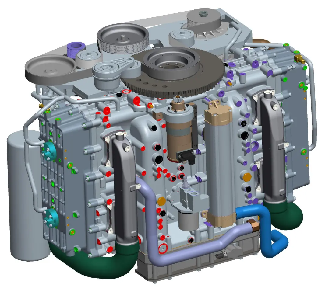 CAD model of the Cox Powertrain concept