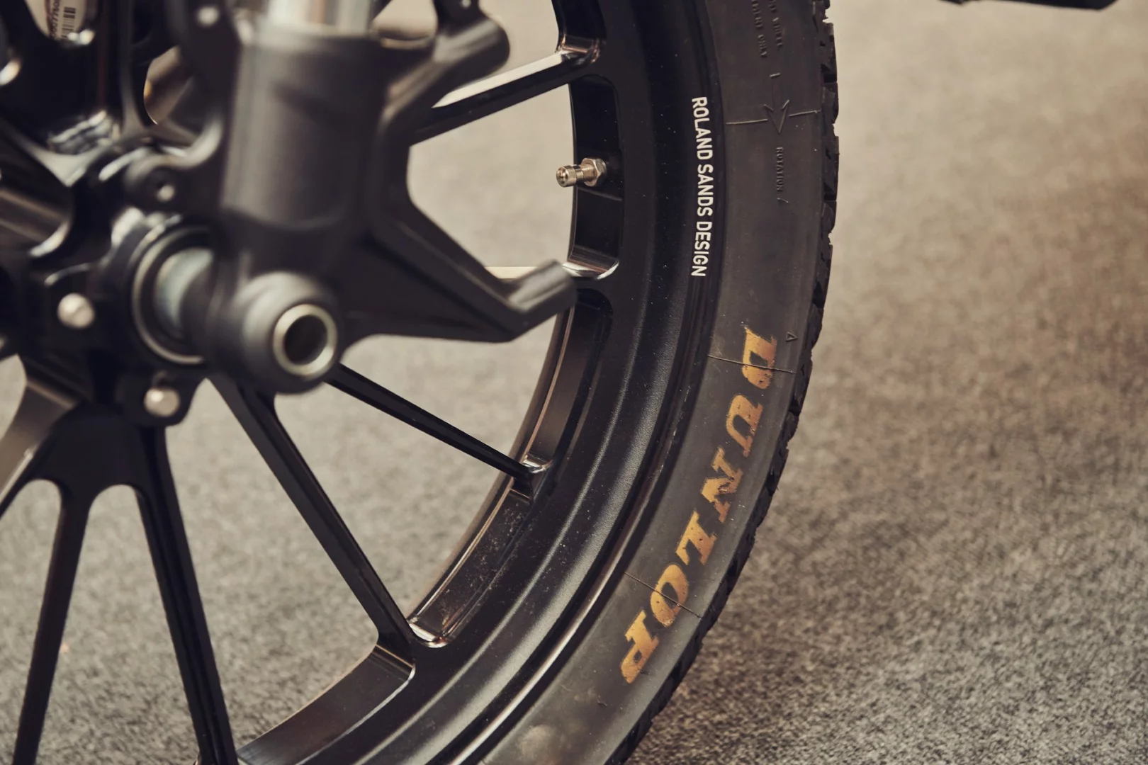 Front brakes are gone, and the wheels are 19-inch RSD units