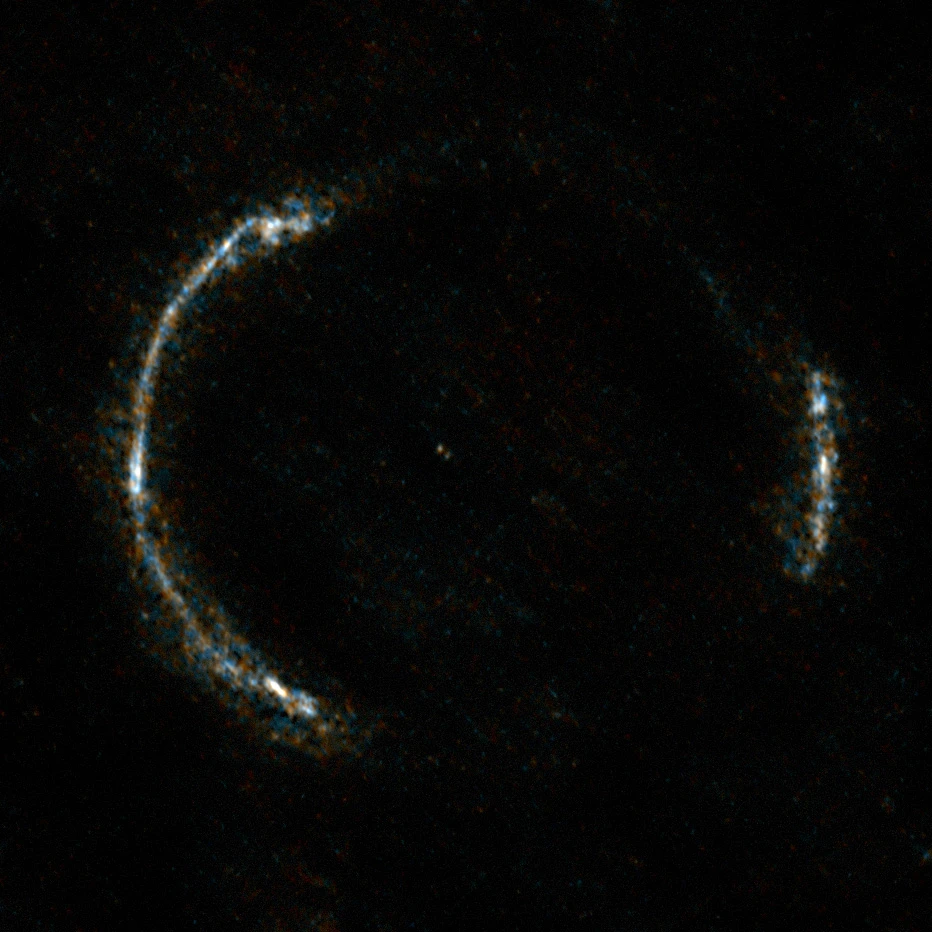 Lensed image of galaxy SDP.81 as taken by ALMA