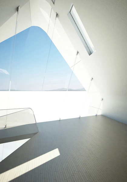 Modularized skylights and glass windows can be electronically controlled to change the level of transparency, depending on how much heat or sunlight you wish to let it (image from Violent Volumes)