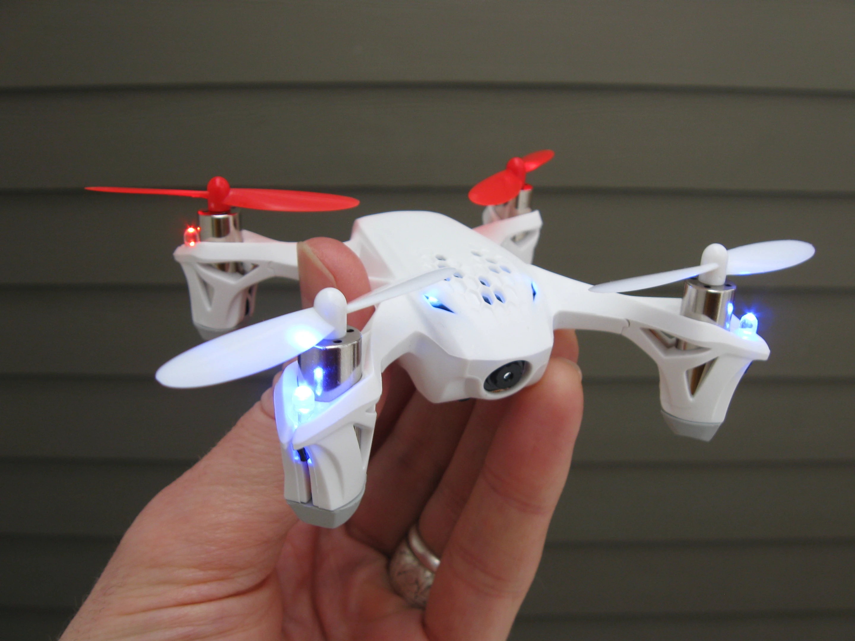The Hubsan X4 FPV is likely the world's smallest quadcopter that can be flown by first-person-view