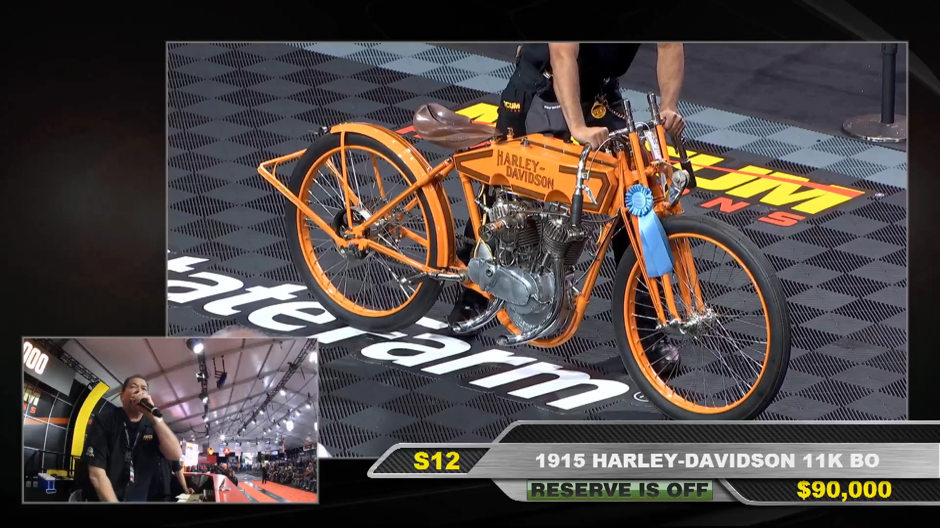 1915 Harley-Davidson 11K Board Tracker Price: $99,000 | Estimate: $50,000 - $60,000 | Auctioneer: Mecum | Lot S12 | Auction Description