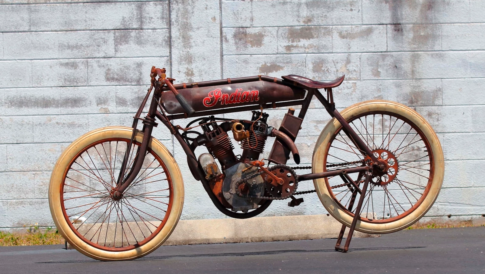 $48,400 | 1914 Indian Board Track Racer | Mecum | Estimated price: $75,000 to $85,000 | Official Auction Page
