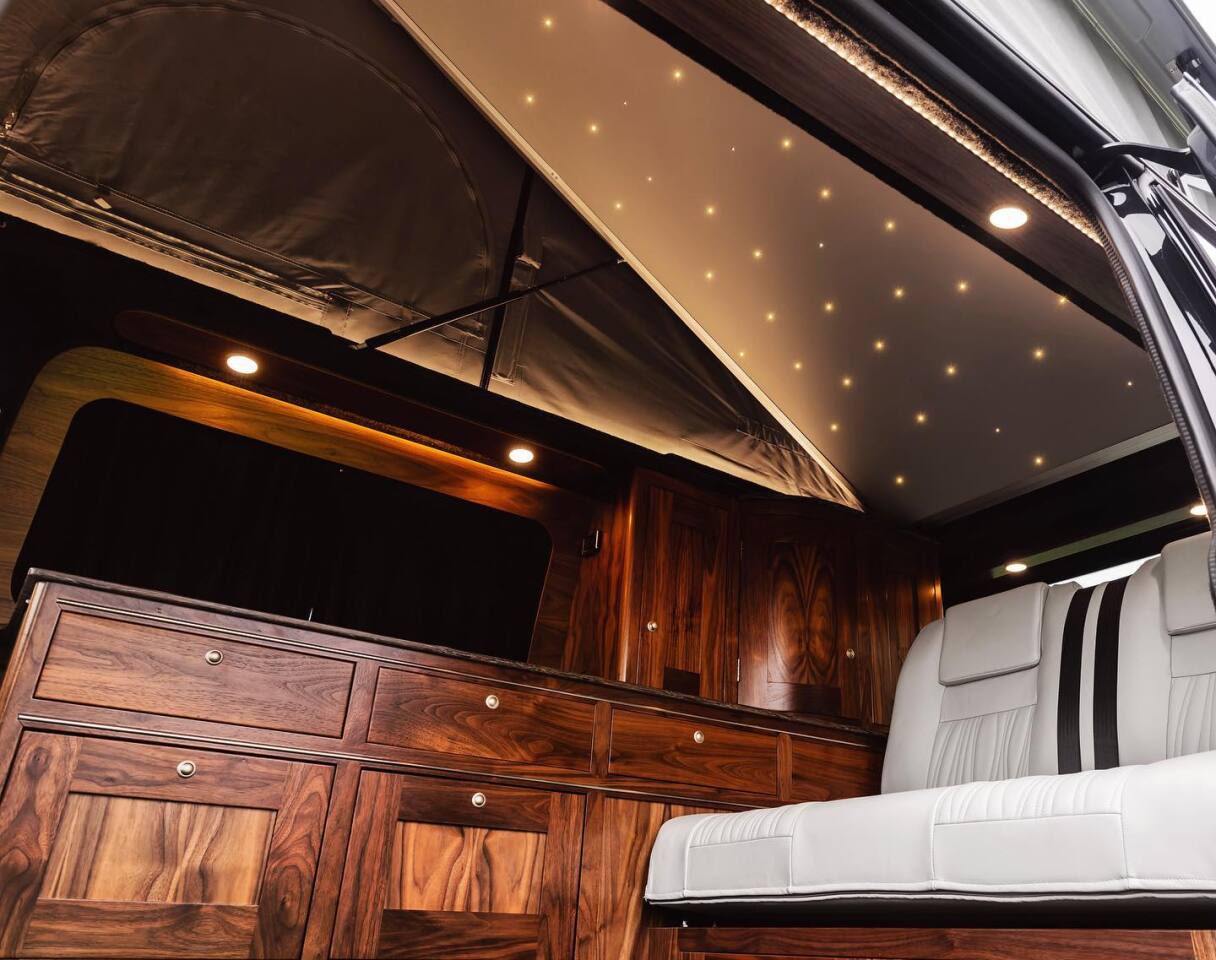 The starry headliner adds a little extra flair to the Edition 10 interior