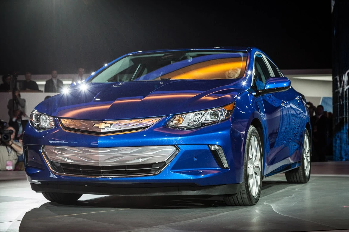 Chevy shows the 2016 Volt at NAIAS 2015 (Photo: Loz Blain/Gizmag.com)