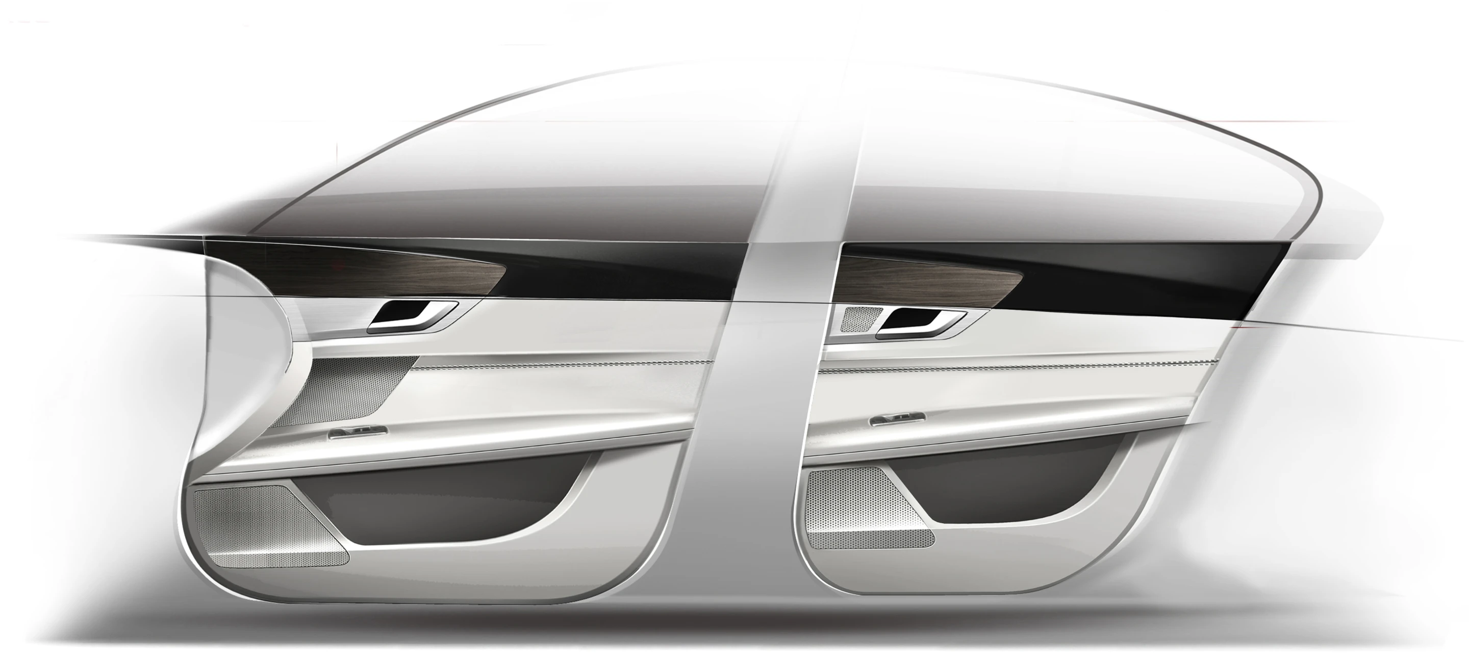 The 2016 Jaguar XF door design