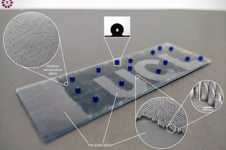 A sample of the smart glass