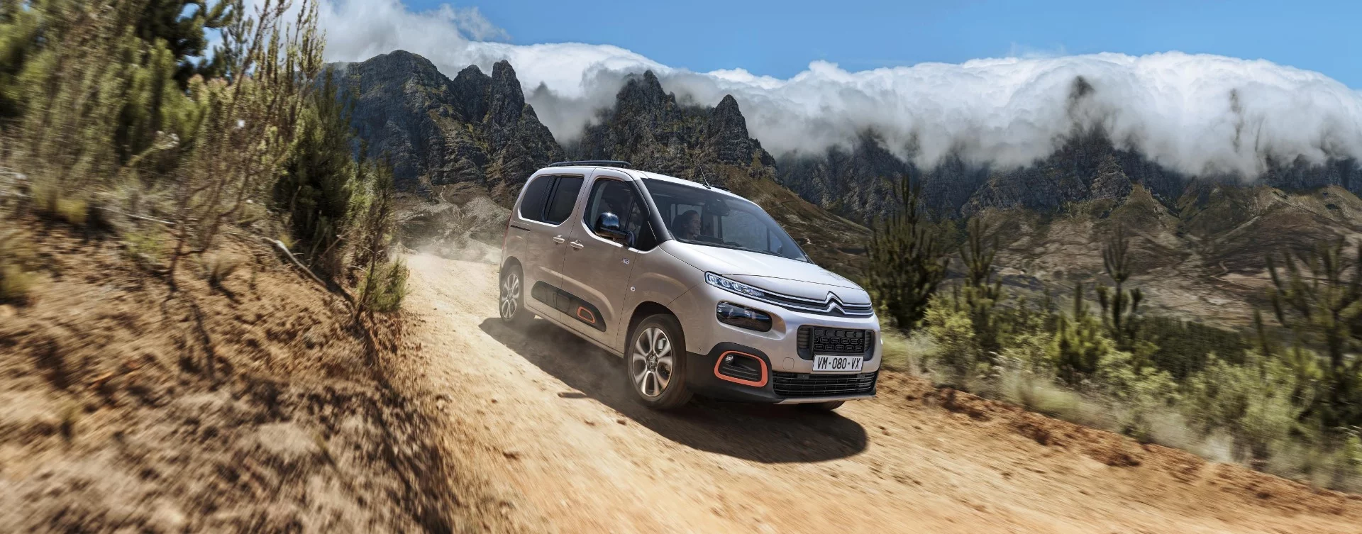 Different brand, same idea - it looks like Citroën also fancies its new passenger van a rugged on/off-road adventure machine