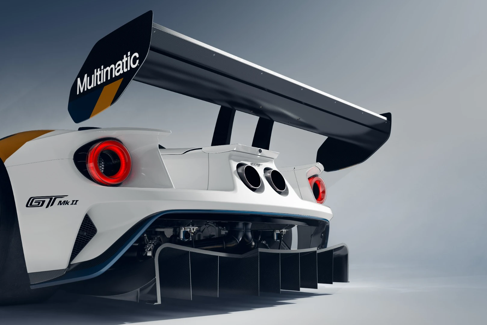 Ford says the aero package of the Ford GT Mk II produces 400 percent more downforce