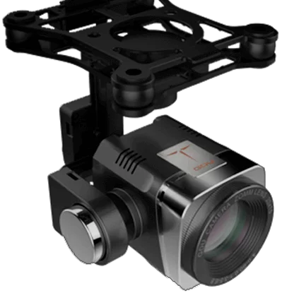Other attachments available in the Universal Flying Platform include a higher grade GDU branded camera with 10x optical zoom ($999)
