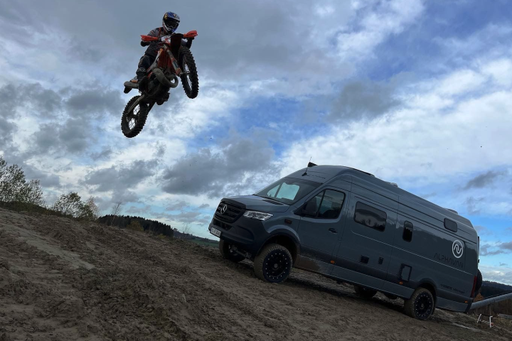 Alphavan developed its first 4x4 Active Line for pro enduro rider Manuel Lettenbichler