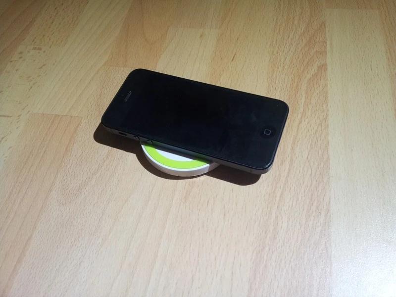 The Koolpuck wireless charging pad is small and easily portable