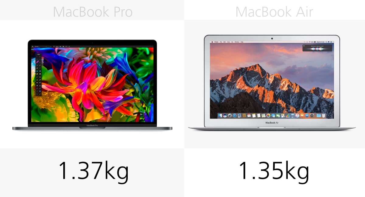 13inch MacBook Pro (2016) vs. MacBook Air