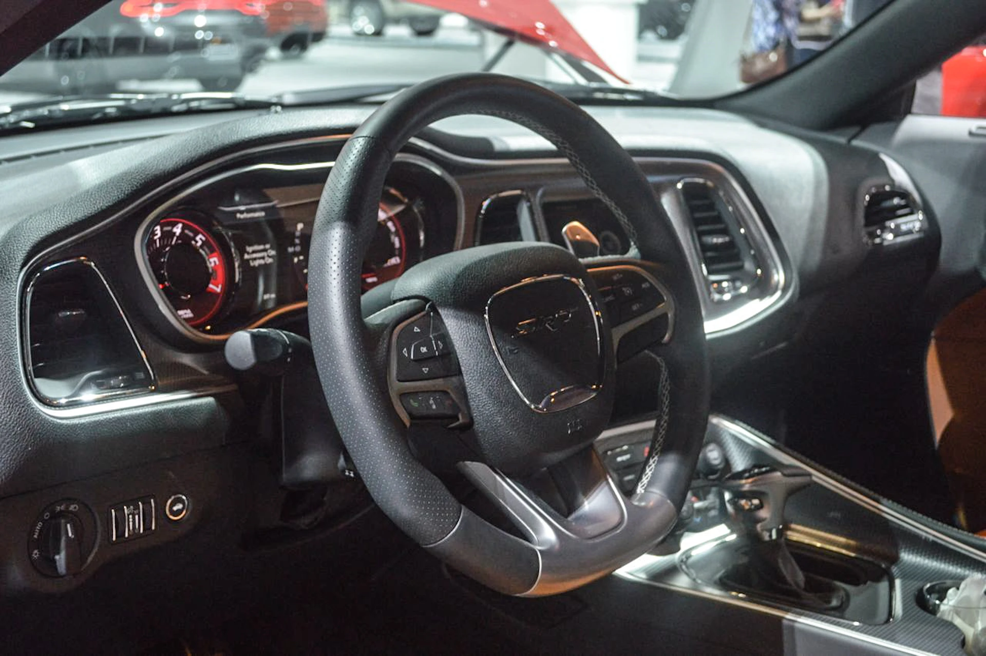 A peek inside the Challenger SRT Hellcat (Photo: C.C. Weiss/Gizmag)
