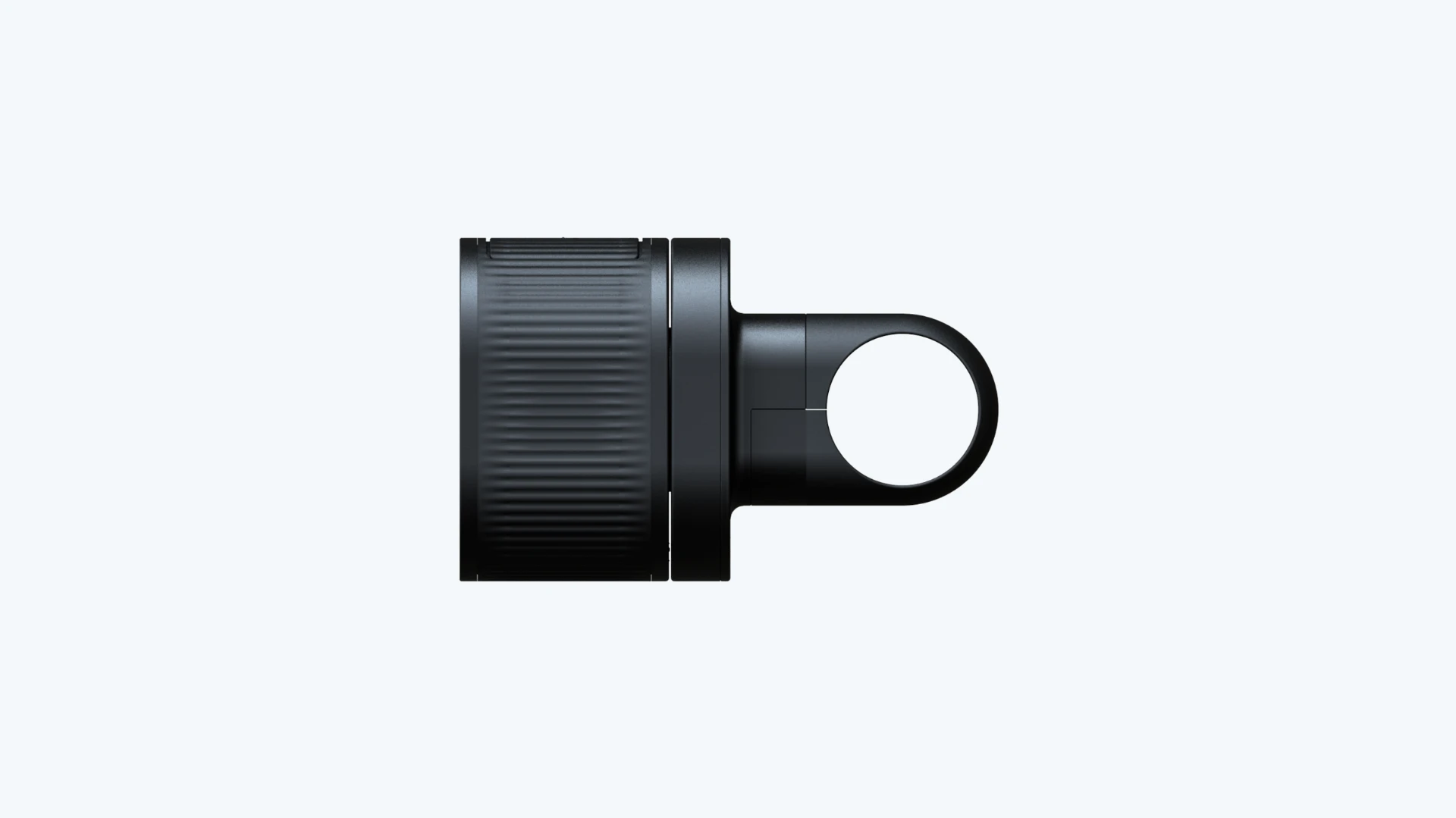 The PAL light mounted to the simple bike clamp