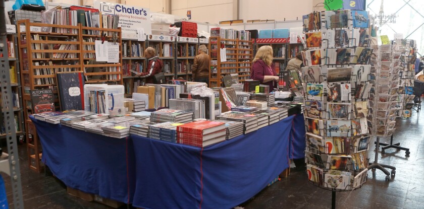 London's Chater's was just one of several major automotive booksellers at the show