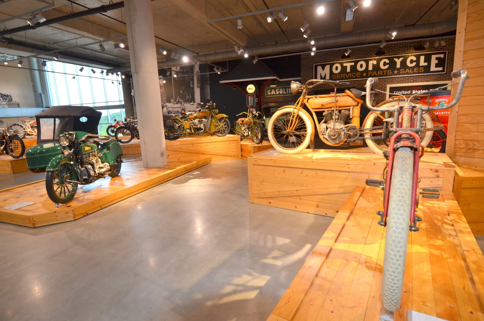 The exhibits include a rotating selection of close to 1500 motorcycles