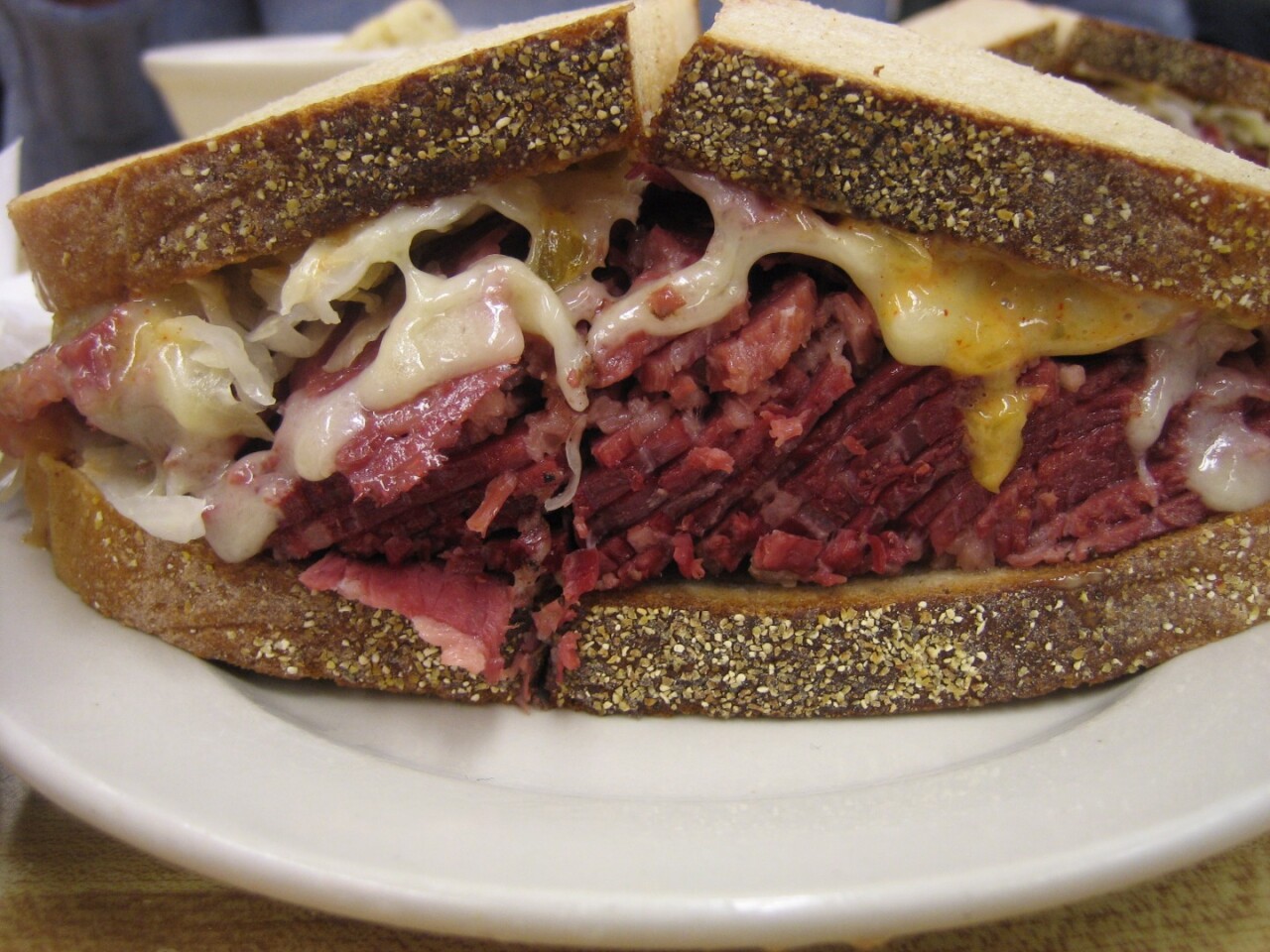 A corned beef sandwich, though not the one smuggled aboard Gemini 3