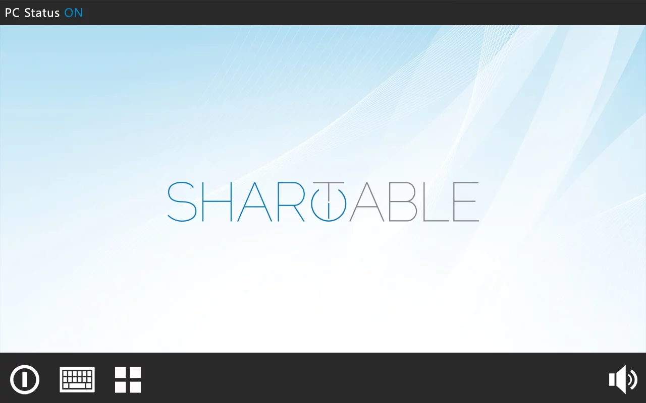 The 7-inch mini-display in mouse mode, wherein its main screen area acts like a trackpad