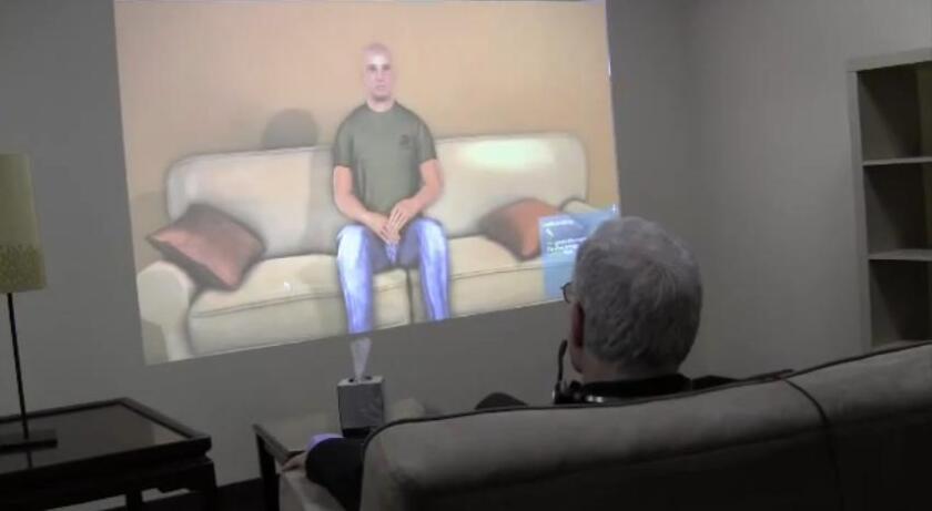 A "virtual patient" technology being developed at USC could help U.S. Army psychologists and psychiatrists to treat their patients more effectively (Image: Albert Rizzo/USC)