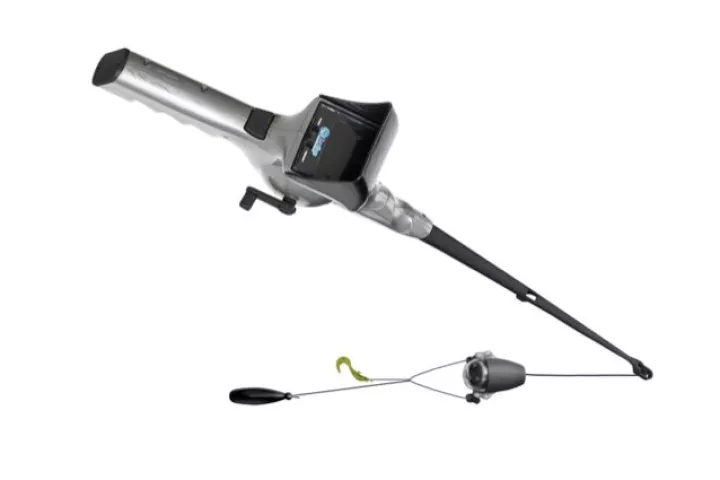 The FishEyes rod and reel features a submersible video camera, that providers anglers with a real-time image of their lure and the fish around it (Image: NextSport)