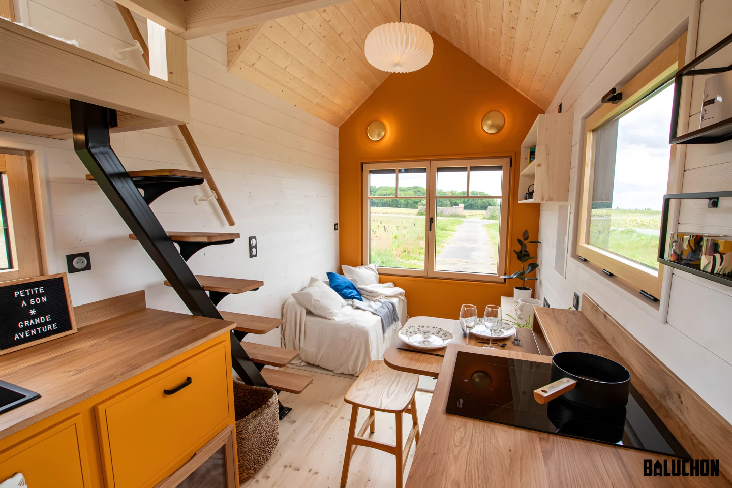 The Avalon's interior is filled with natural light thanks to its generous glazing