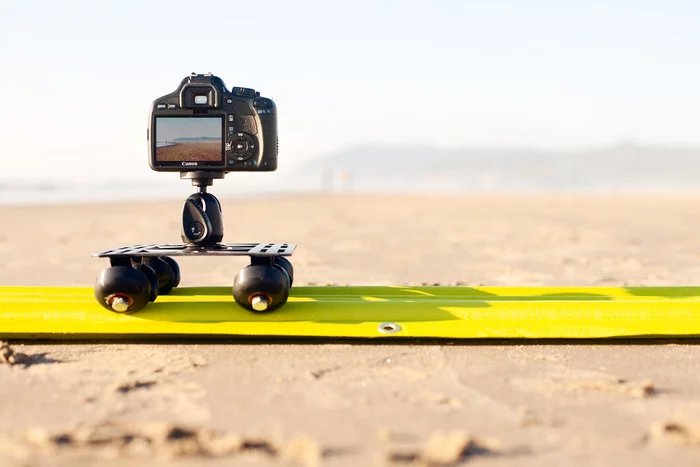 AirTracks is a light, inflatable camera slider