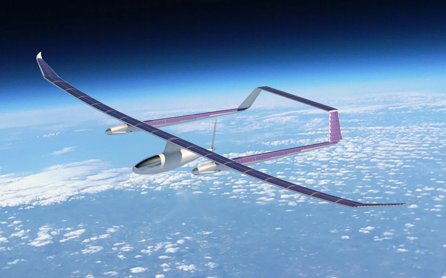 When the aircraft reaches its target altitude, the front motors are disabled, the props fold back out of the airstream and a centrally-mounted single pusher motor and large diameter propeller takes over the low power cruise