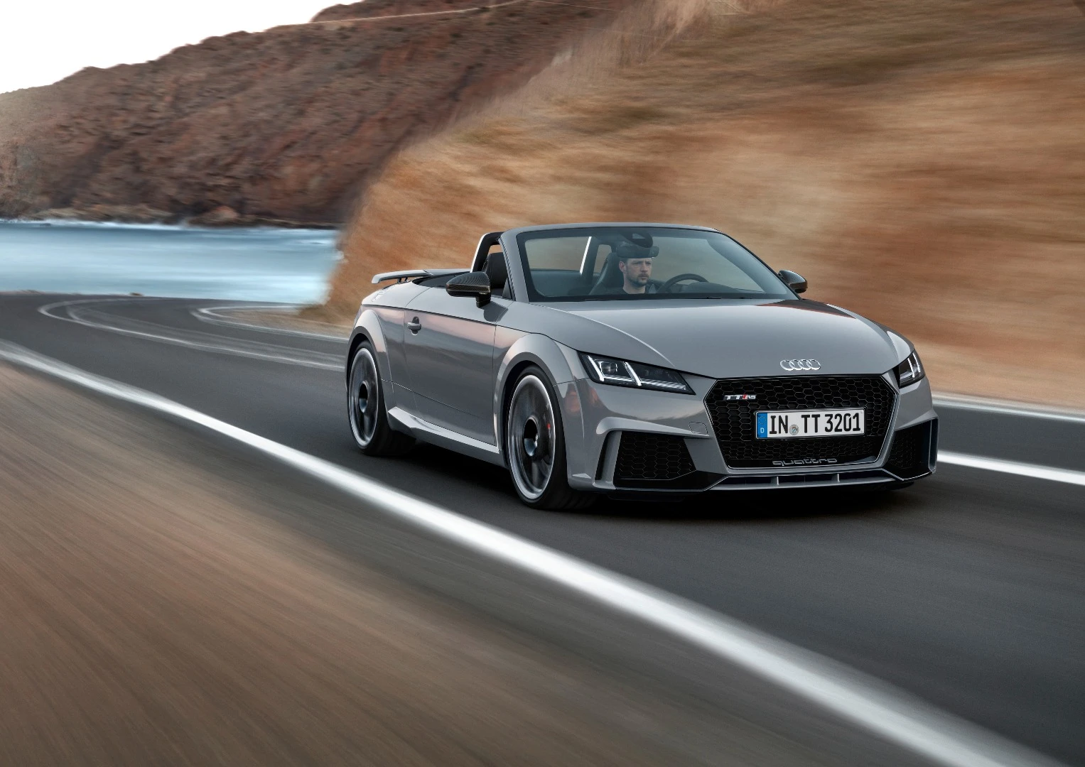 The RS puts its power down through a seven-speed dual clutch gearbox