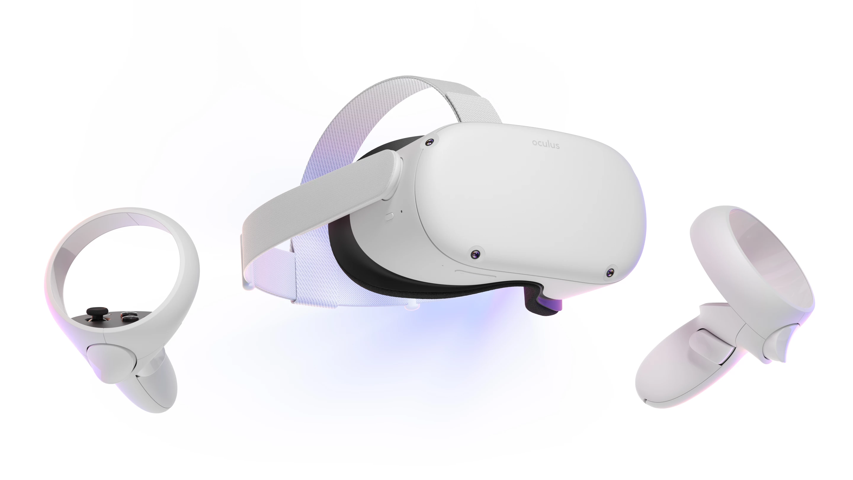 The Oculus Quest 2 headset and controllers