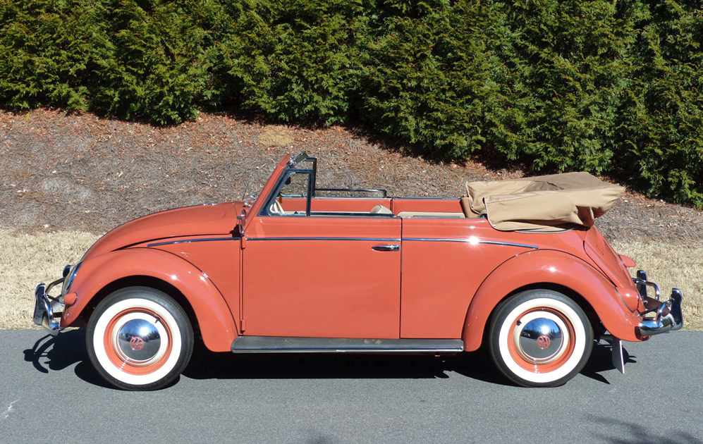 This 1956 Volkswagen Beetle Cabriolet sold for $46,750 at Barrett-Jackson's Palm Beach 2017 sale | Auction Link