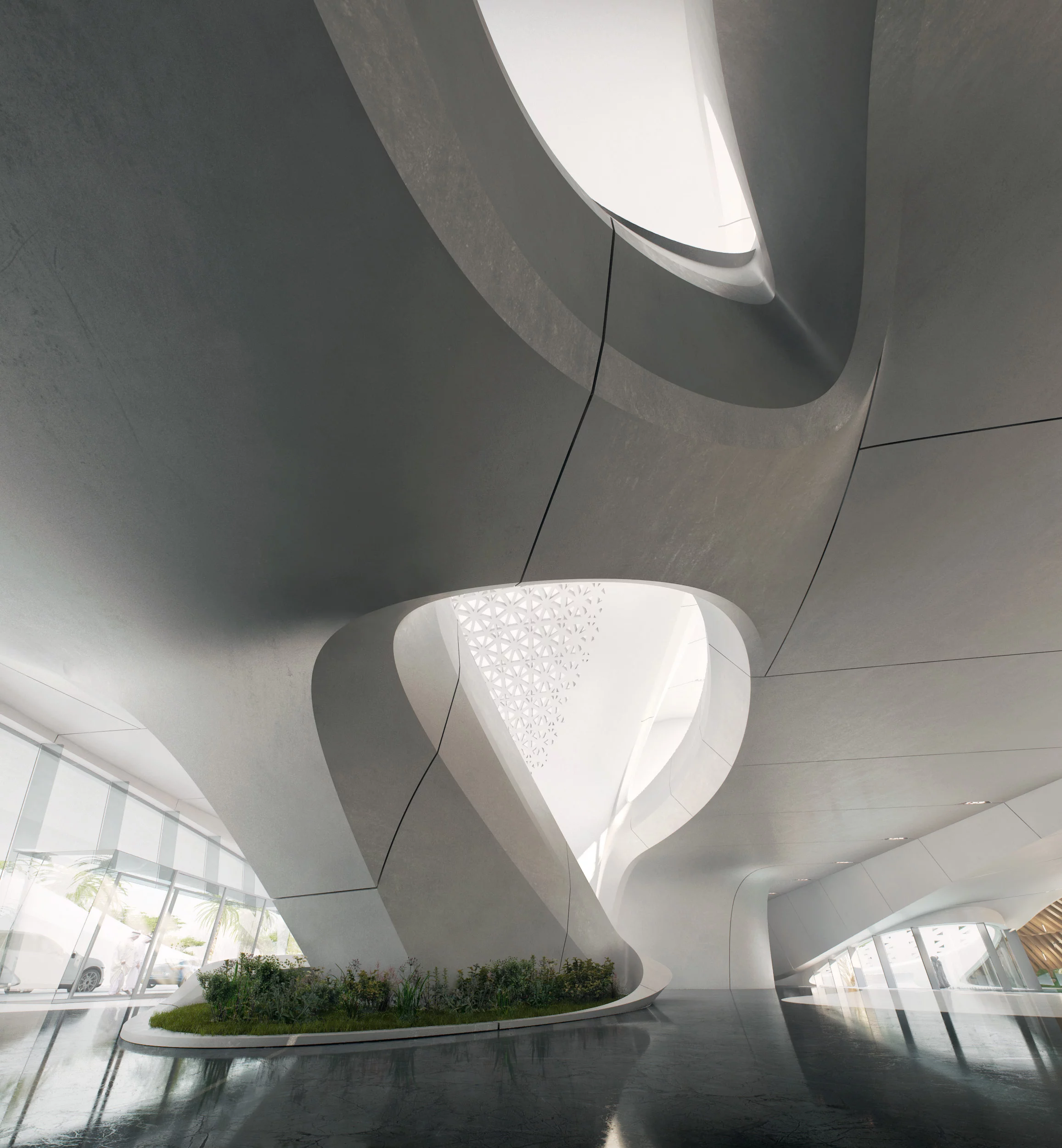 When air-con is required, it will be provided via an energy-efficient heat energy recovery system, which channels waste heat into pre-heating the domestic hot water (Image: Zaha Hadid Architects / MIR)