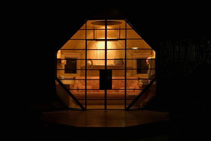 Habitable Polyhedron by night