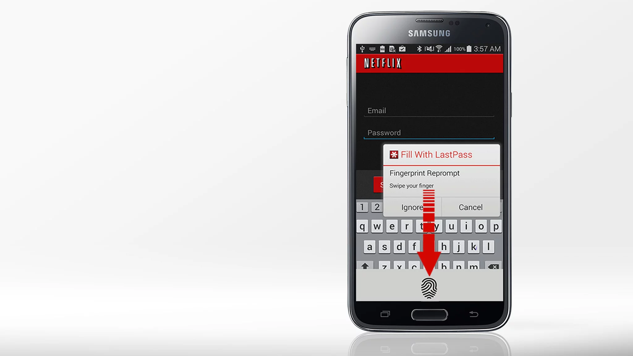 If you own a Galaxy S5, you can now use your fingerprint to open the vault to all of your passwords