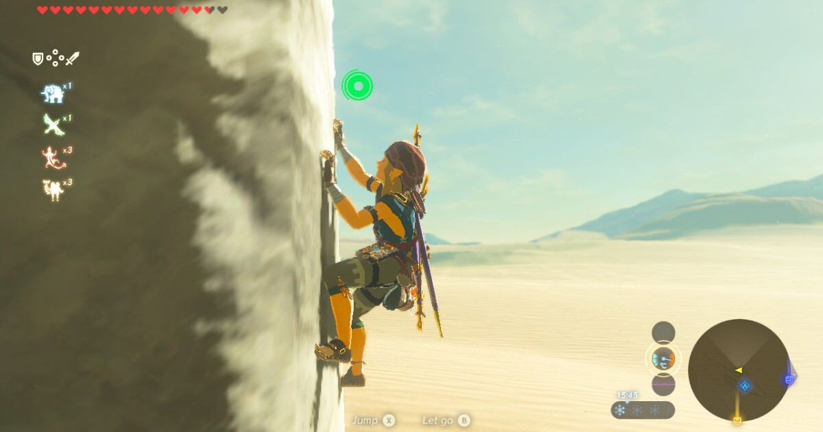 How to get the climbing gear in Breath of the Wild