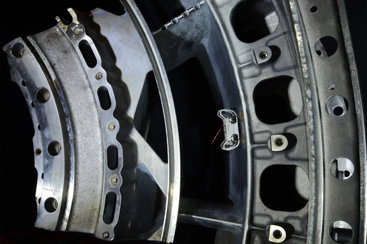 HAMR-E is designed to climb through jet engines and other machines to conduct routine inspections