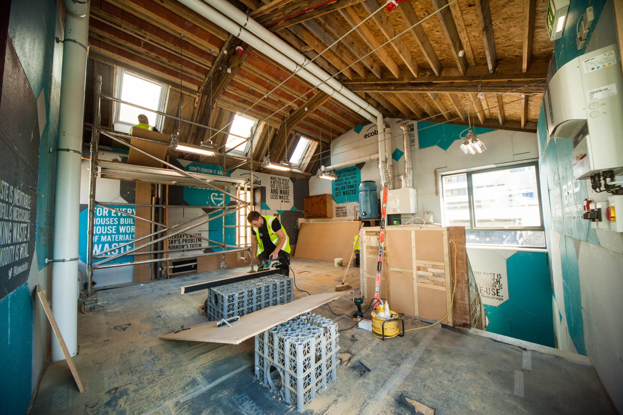 Interior shot of the Waste House (Photo: BBM)