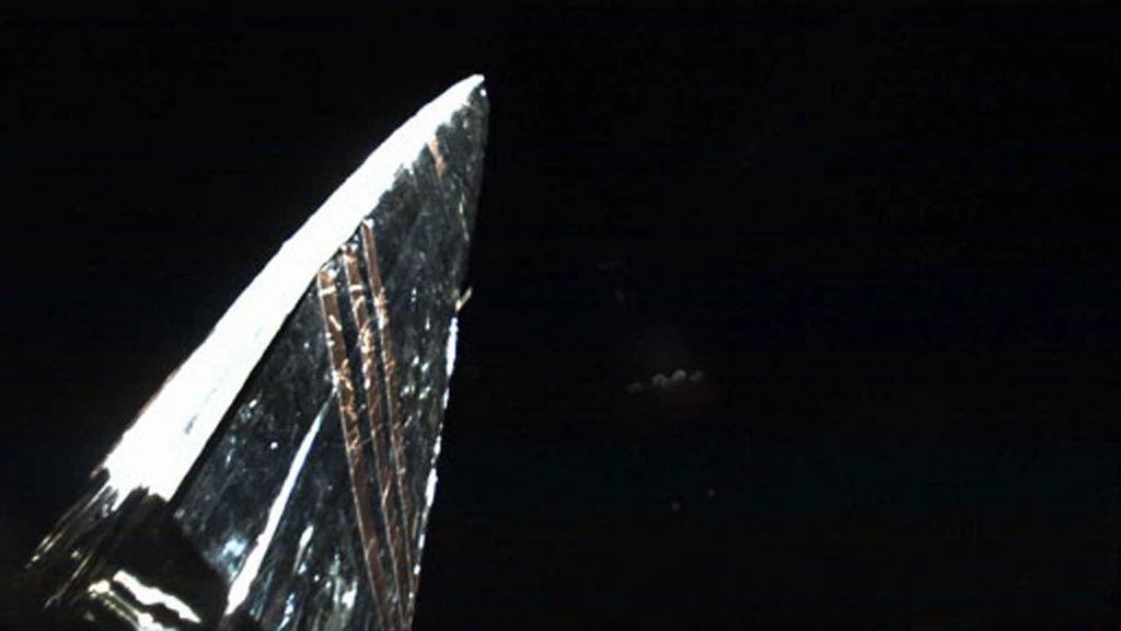 Before solar sail deployment