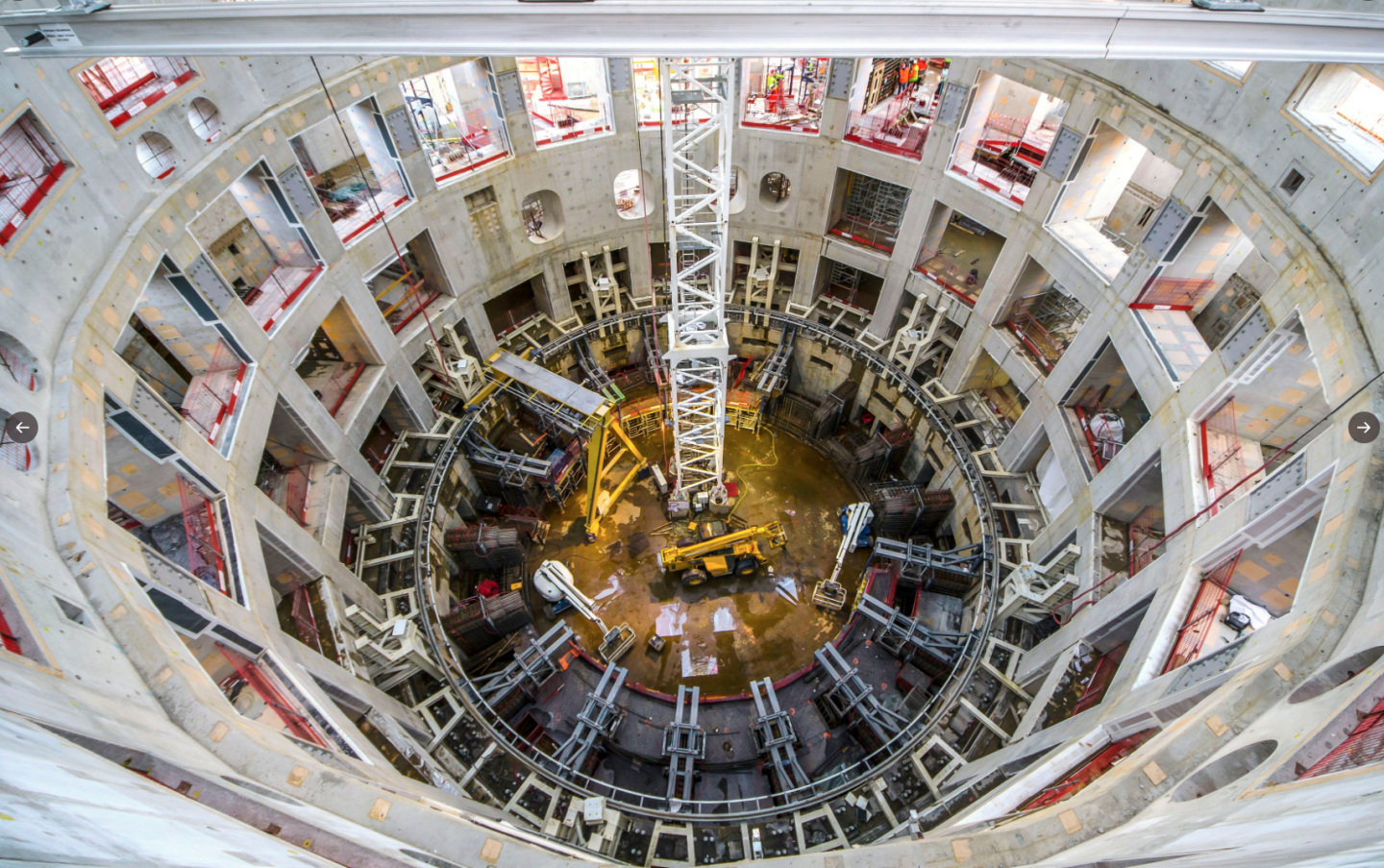 Inside the building that will house the world's largest tokamak reactor