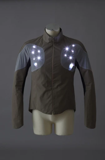The Sport Supaheroe integrates 64 RGB LEDs into its stretchable, wearable circuit boards