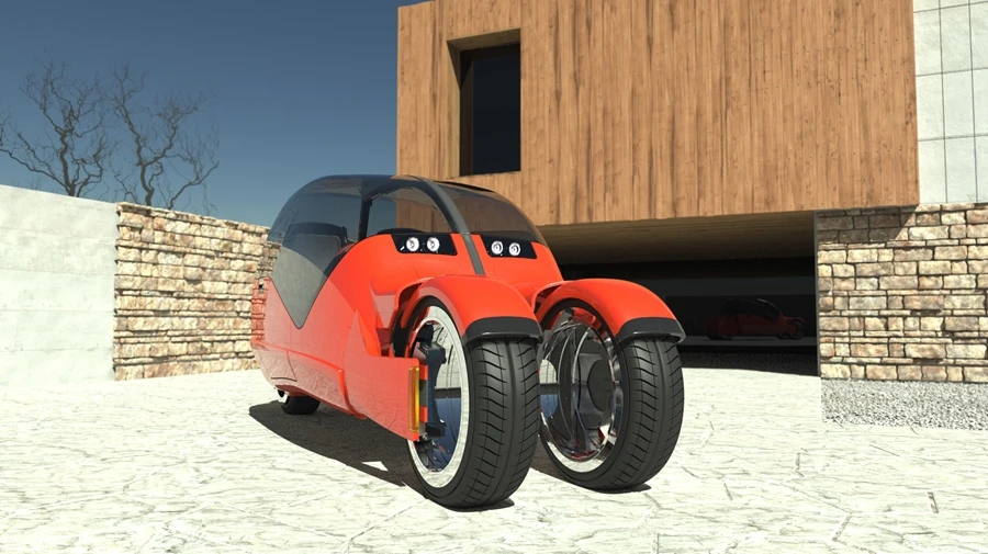 The Lane Splitter concept in car-mode