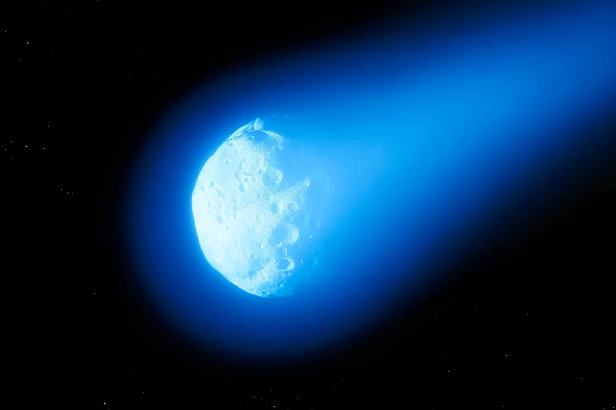 Illustration of a comet
