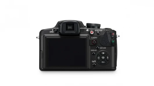 The Panasonic DMC-FZ38 features a dedicated video button for shooting 720p HD at 30fps