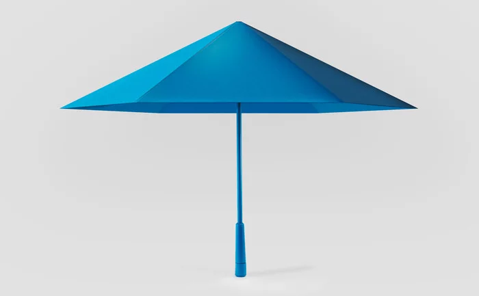 The Sa is made of plastic that's stiffer than typical umbrella fabric