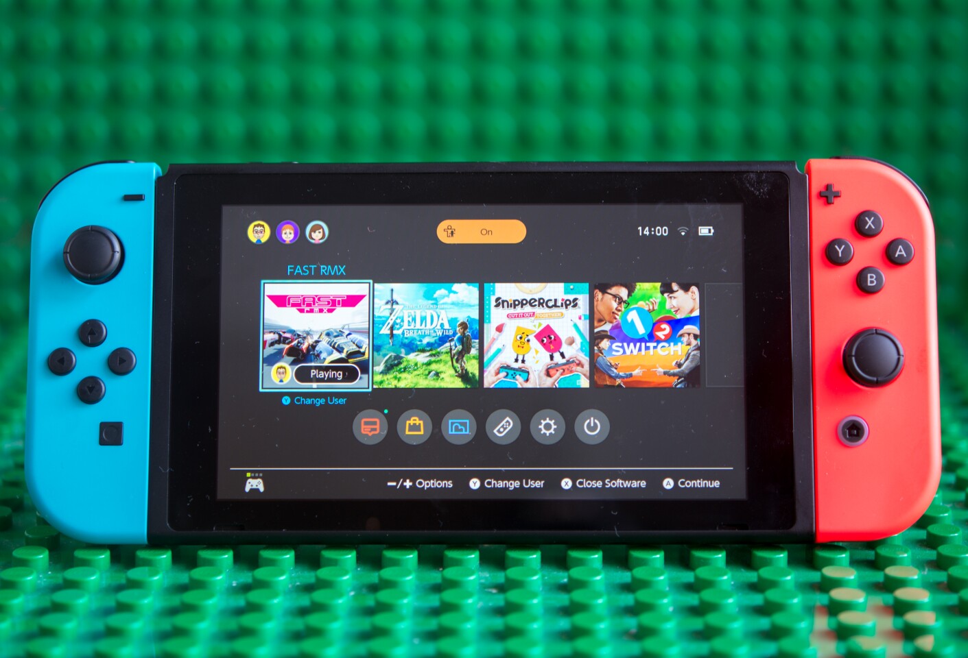 The Nintendo Switch in portable mode