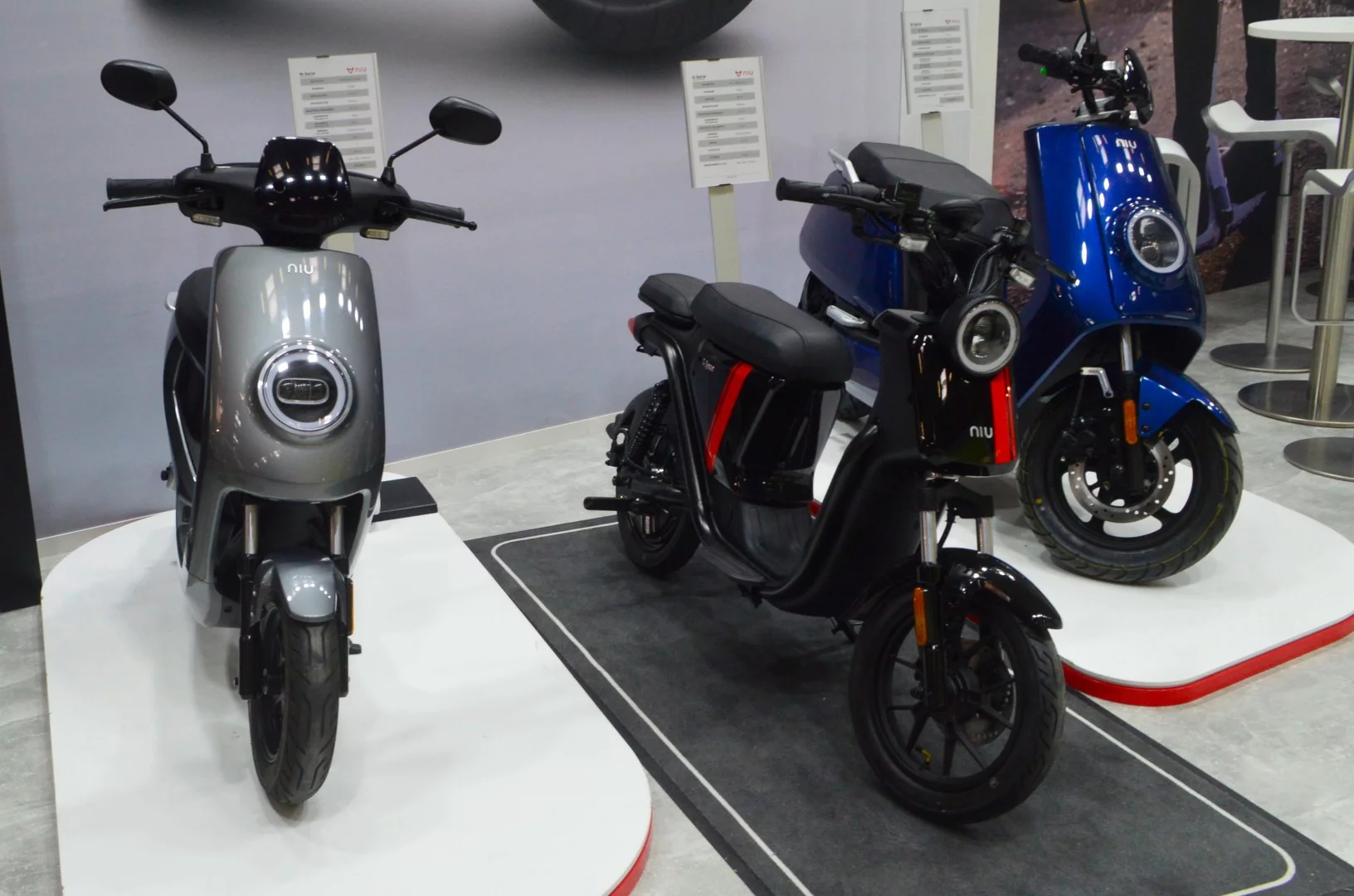 NIU scooters at ISPO Munich 2018